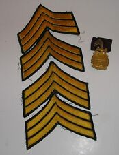 VINTAGE NORWICH UNIVERSITY R.O.T.C.  BADGE  SHIELD Uniform stripes & stripe pin picture