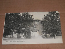 LEWISBURG PA - 1901-1907 ERA UNUSED POSTCARD - HIGH SCHOOL picture