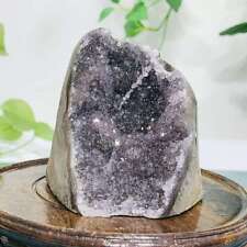 379g Natural Amethyst Geode Mineral Specimen Crystal Quartz Energy Decoration picture