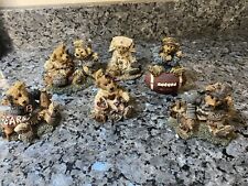 Vintage Lot Of Boyds Bears And Friends Figurines And Bear Wear Resin Pins picture