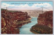 Postcard Hansen Suspension Bridge Idaho  picture