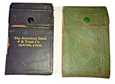 Vtg 20’s Denver Banks Checkbooks with Checks American Bank Trust First National picture