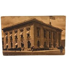 Postcard Post Office and Court House Fresno CA Divided Unposted picture