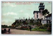 c1910's Parapet Observatory Sutro Heights Cliff House San Francisco CA  Postcard picture