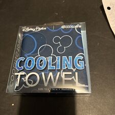 Disney Parks Mickey Mouse Cooling Towel BLUE Mickey Icon New In Box picture