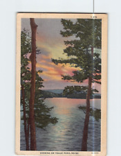 Postcard Evening on Togue Pond Maine USA picture