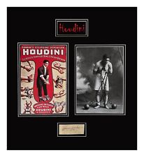 Harry Houdini Original Autograph Museum Framed Ready to Display picture