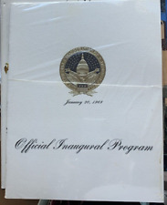 Official Presidential Inaugural Program January 20, 1969 Richard Nixon & Agnew picture