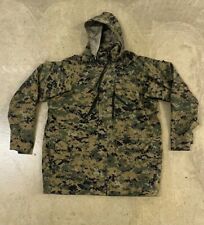USMC APEC Parka MARPAT Woodland Camouflage Marine Corps Jacket Size Large Long picture