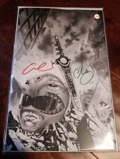 Mighty Morphin Power Rangers The Return #3 Virgin B&W Escorza 2x Signed With COA picture