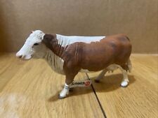 Schleich Hereford Cow Brown Farm Countryside Animal Figurine picture