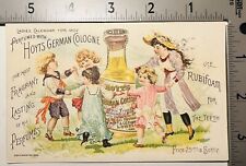 1892 Hoyt’s German Cologne Calendar Advertising Trade Card EW Hoyt Marlboro NY picture