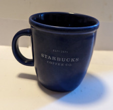 Vintage Starbucks Mug Barista Collection Cobalt Blue 16 Oz Coffee Cup 2002 picture