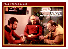 1991 Star Trek The Next Generation #172 Peak Performance - Trading Card picture