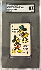 1946-1948 RUSSELL MFG. RED BACK MINNIE AND MICKEY MOUSE SGC 6  *748 picture