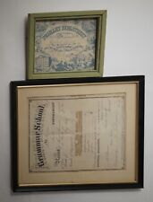 Lot of 2 City of New York 19th Century Student Report Cards picture