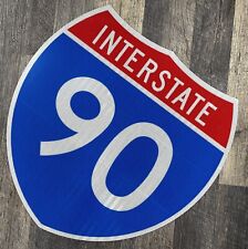 Interstate I-90 Highway Sign AUTHENTIC NEW 3M Reflective 24”x24” DOT Approved picture