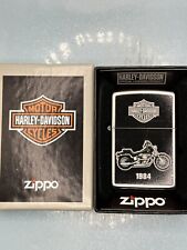 2019 Harley Davidson 1984 Motorcycle Chrome Zippo Lighter NEW In Harley Box picture