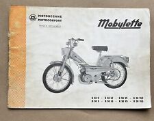 Motobecane Motoconfort Mobylette Type G 50 & H 50 Spare Part Catalog French text picture