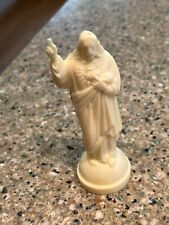 Vintage Auto Car Dashboard Statue Sacred Heart Of Jesus Magnetic Statue picture