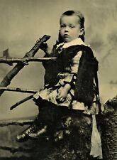 Victorian Boy, Scotland Theme, Vintage Tintype Photo picture
