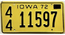 *BARGAIN BIN*  1972 Iowa License Plate Henry County #11597 picture