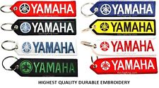 Yamaha Motorcycle 1 PC Double Sided Embroidered Keychain Tag  picture