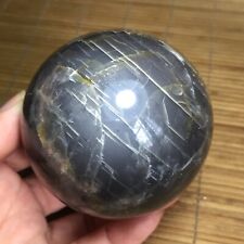 419g  Natural Gray moonstone quartz sphere Crystal ball massage Healing 90 picture