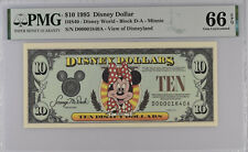 EXTREMELY RARE HIGH GRADE 1995 D $10 Disney Dollar Minnie  PMG 66EPQ DIS40  picture