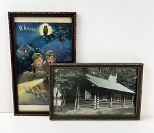 Lot Of 2 Wood Antique Picture Frames Fits 6” x 10” - 6.75” x 11.5” Gold, Silver picture
