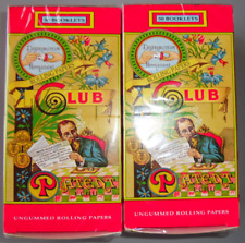 2 BOXES= 100 PACKS OF 50 GENUINE  CLUB MODIANO ROLLING PAPERS NO GUM NO GLUE picture