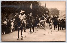 Postcard RPPC France Queen l'Etrier Viennois Horse Riding Club Parade c1920s N1 picture