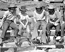 Four Young Cowgirls Photograph Rodeo Western Life Ranch Montana 1930s 8X10 picture