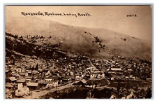 MT, MARYSVILLE, MONTANA, RPPC, Aerial bird's eye ~ Ghost town GOLD mining picture