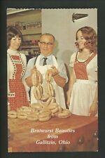 Industry Food Meat Packing postcard Gallitzin, Ohio OH Bratwurst Beauties picture
