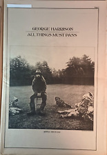 1970 GEORGE HARRISON All Things Must Pass 11 x 17 UNFRAMED magazine Promo Ad picture