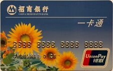 China Merchants Bank Credit Card▪️Sunflowers▪️Sample▪️Collectible Only▪️Unsigned picture