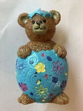 Candle Easter Egg Vintage Claire's Unlit Brown Bear 4 1/4