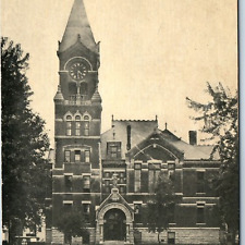 c1910s Osceola, IA Clarke County Court House City Hall Clock Tower Litho PC A204 picture