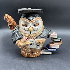 Wise Old Owl Tea Pot Perfect For The New Graduate Or Student 7 Inch Tall 9 Wide picture
