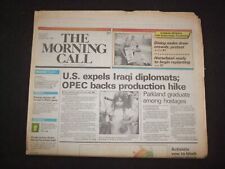 1990 AUG 28 MORNING CALL NEWSPAPER-ALLENTOWN, PA-U.S. EXPELS IRAQI DIPL -NP 8271 picture