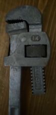 Vintage Guaranteed 14 Pipe Wrench Forged Steel Made in the USA Great Tool picture