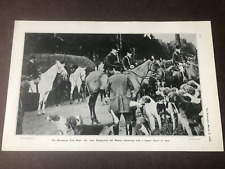 1905 bystander print - the blackmore vale hunt .john hargreaves the master picture