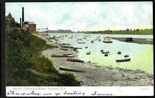 Vtg view (Boats) On The Delaware River, TRENTON, NEW JERSEY; Postcard 1906  picture