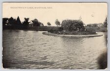 HEARTWELL'S LAKE, HASTINGS NEBRASKA, NE POSTCARD c. 1911 ADAMS COUNTY NEBRASKA picture