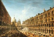 Dream-art Oil painting Michele-Giovanni-Marieschi-View-of-the-Courtyard-of-the-D picture