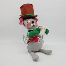 1989 Annalee Figure Singing Mouse Christmas Ornament Decor 14