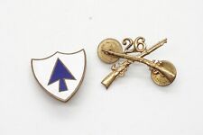 WWII 26th Infantry  Officer  DI Unit Pin, D-Day, June 6th  Lot Of 2 by Meyer picture