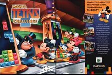 Tertris Challenge Mickey Mouse 1999 Nintendo-print ad/mini-poster-VTG Game room picture