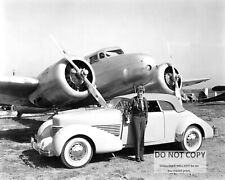 AMELIA EARHART WITH CORD CAR AND LOCKHEED ELECTRA AIRPLANE - 8X10 PHOTO (DD831) picture